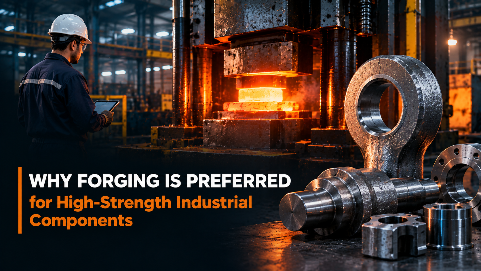 Why forging is preferred for high-strength industrial components
